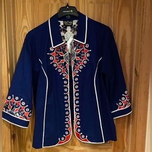 Bob Mackie wearable art jacket